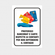 Cartelli Covid bancomat