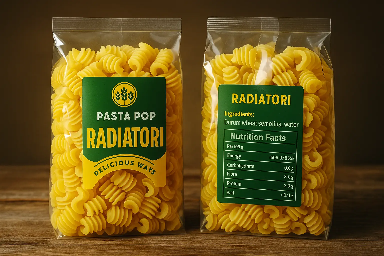 Etichette pasta