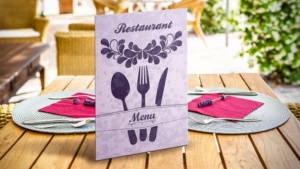 menu da banco personalizzabile per ristoranti