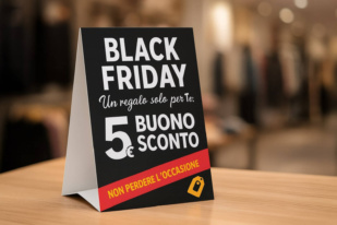 Black Friday allestimento negozi